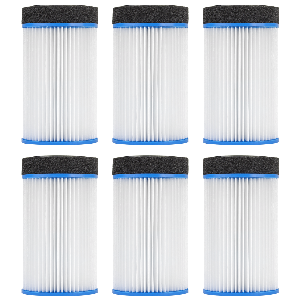 ClearChoice Replacement filter for Spa-in-a-Box, MSpa, and Spa2Go Pool Filter, 6-pack