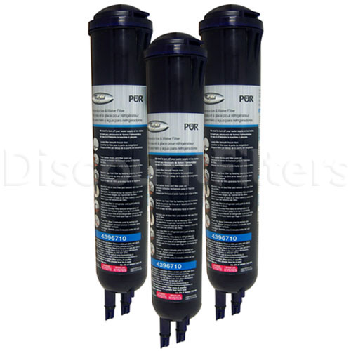 Whirlpool PUR Advanced Refrigerator Filter - Whirlpool 4396710 Filter (T1RFKB1), 3-Pack