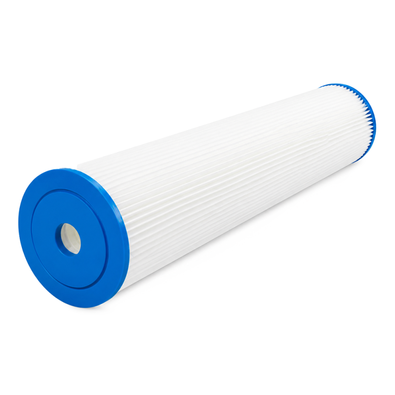 ClearChoice 4.5" x 20" BIG BLUE Pleated Sediment Cartridge 5 micron, 8-Pack