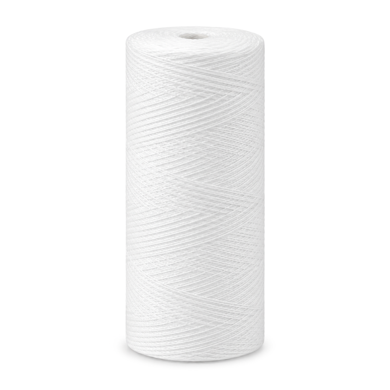 ClearChoice 4.5" x 10" BIG BLUE String Wound Sediment Cartridge 5 micron, 8-Pack