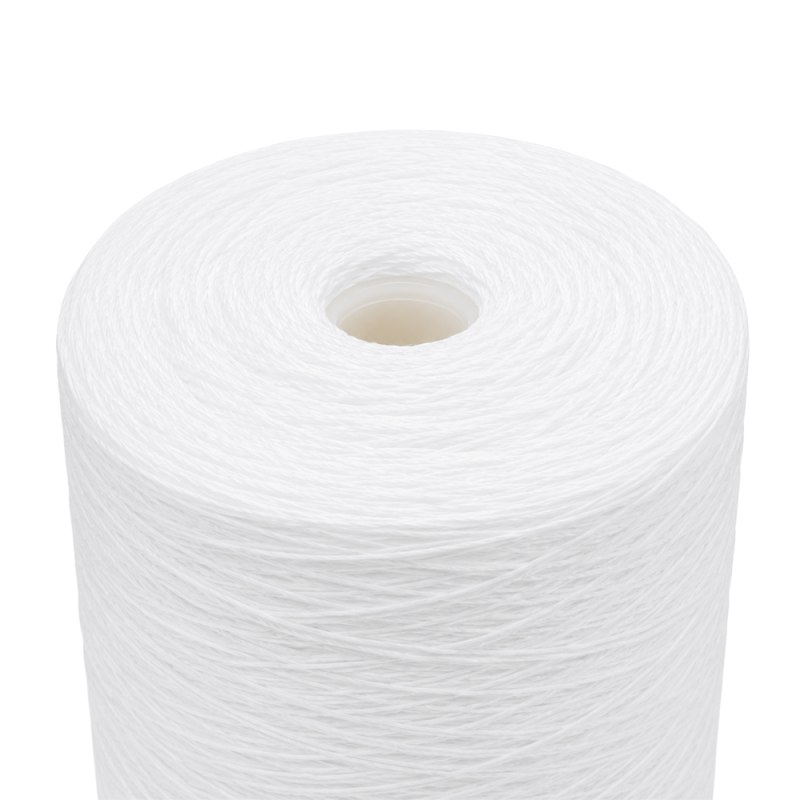 ClearChoice 4.5" x 10" BIG BLUE String Wound Sediment Cartridge 5 micron, 8-Pack