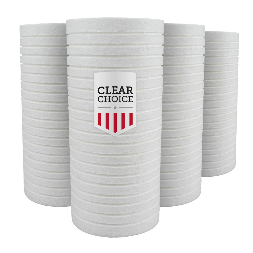 ClearChoice Replacement for Pentek DGD-2501 Dual Gradient Sediment Filter - 1 Micron, 4-pack