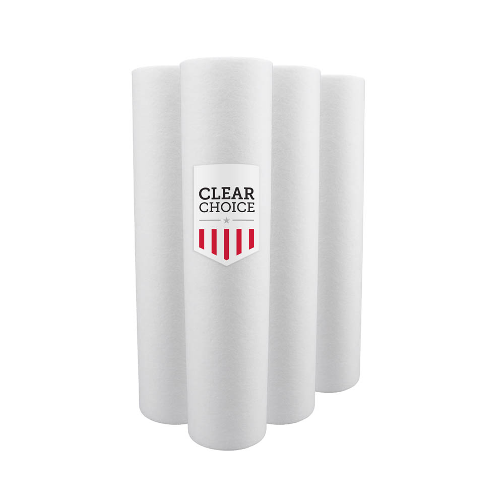 ClearChoice 4.5" x 20" BIG BLUE Sediment Depth Filter - 20 micron, 4-pack