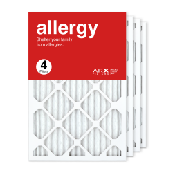 16x25x1 AIRx ALLERGY Air Filter, 4-Pack