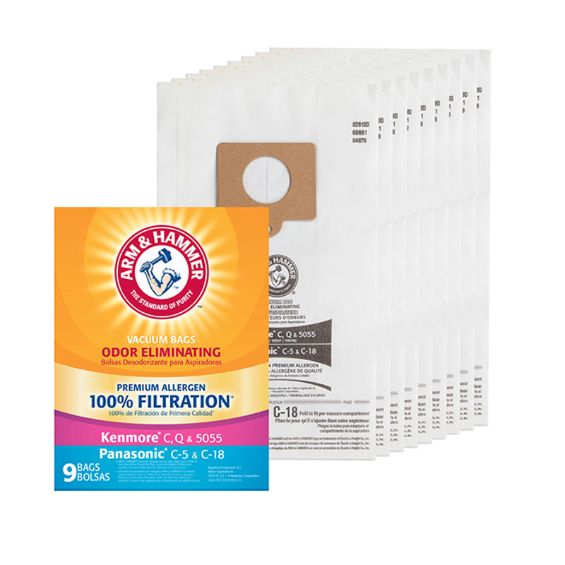 Replacement for Kenmore® Style C, Q, 5005 Premium Allergen Vacuum Bag, 9-Pack