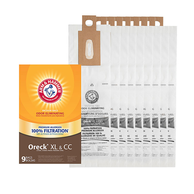 Replacement for Oreck® Style XL & CC Premium Allergen Vacuum Bag, 9-Pack