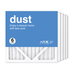 12x12x1 AIRx DUST Air Filter, 6-Pack