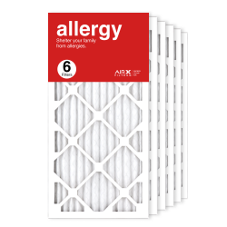 12x25x1 AIRx ALLERGY Air Filter, 6-Pack