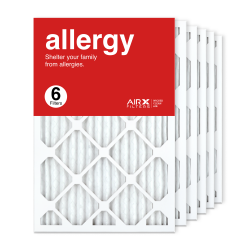 16x24x1 AIRx ALLERGY Air Filter, 6-Pack