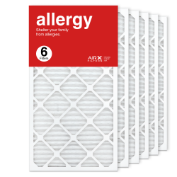 16x30x1 AIRx ALLERGY Air Filter, 6-Pack
