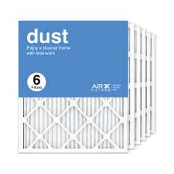 20x25x1 AIRx DUST Air Filter, 6-Pack