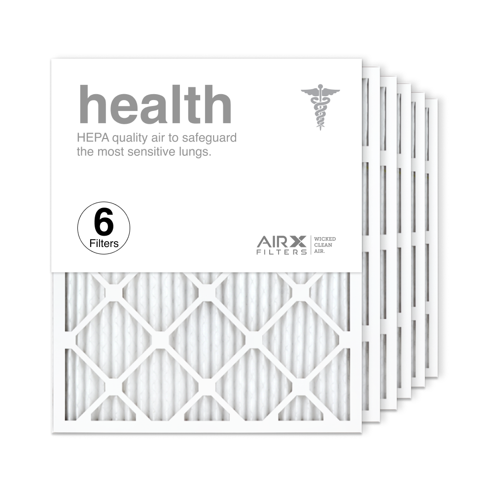 6-Pk AIRx Filters Health 20x25x1 Air Filter Replacement Pleated MERV 13
