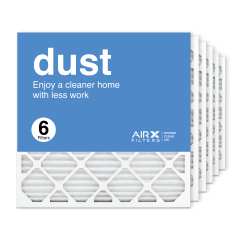 24x24x1 AIRx DUST Air Filter, 6-Pack