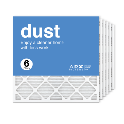 25x25x1 AIRx DUST Air Filter, 6-Pack