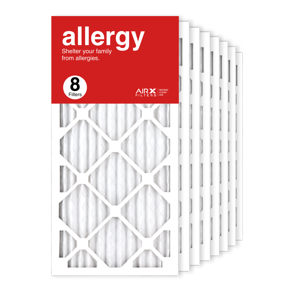 12x25x1 AIRx ALLERGY Air Filter, 8-Pack