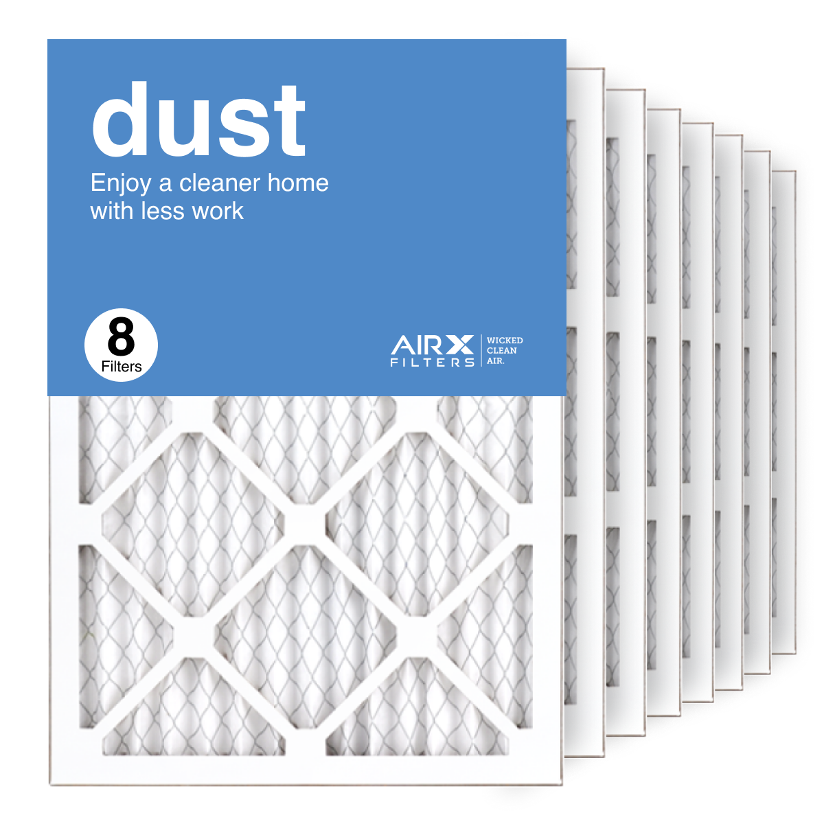 14x20x1 AIRx DUST Air Filter, 8-Pack