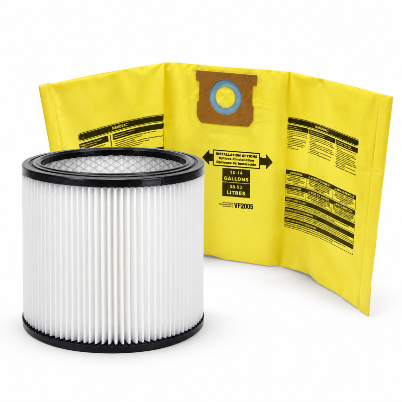 Replacement Filter Cartridge & Collection Bags for 10-14 Gallon Shop-Vac® Vacuums