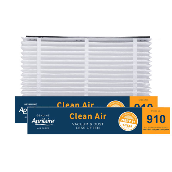 Aprilaire #910 MERV 11 Replacement Filter, 2-Pack