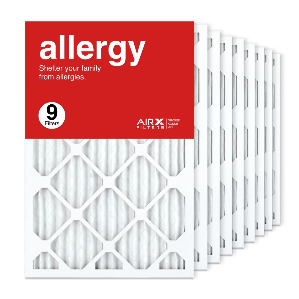 16x24x1 AIRx ALLERGY Air Filter, 9-Pack