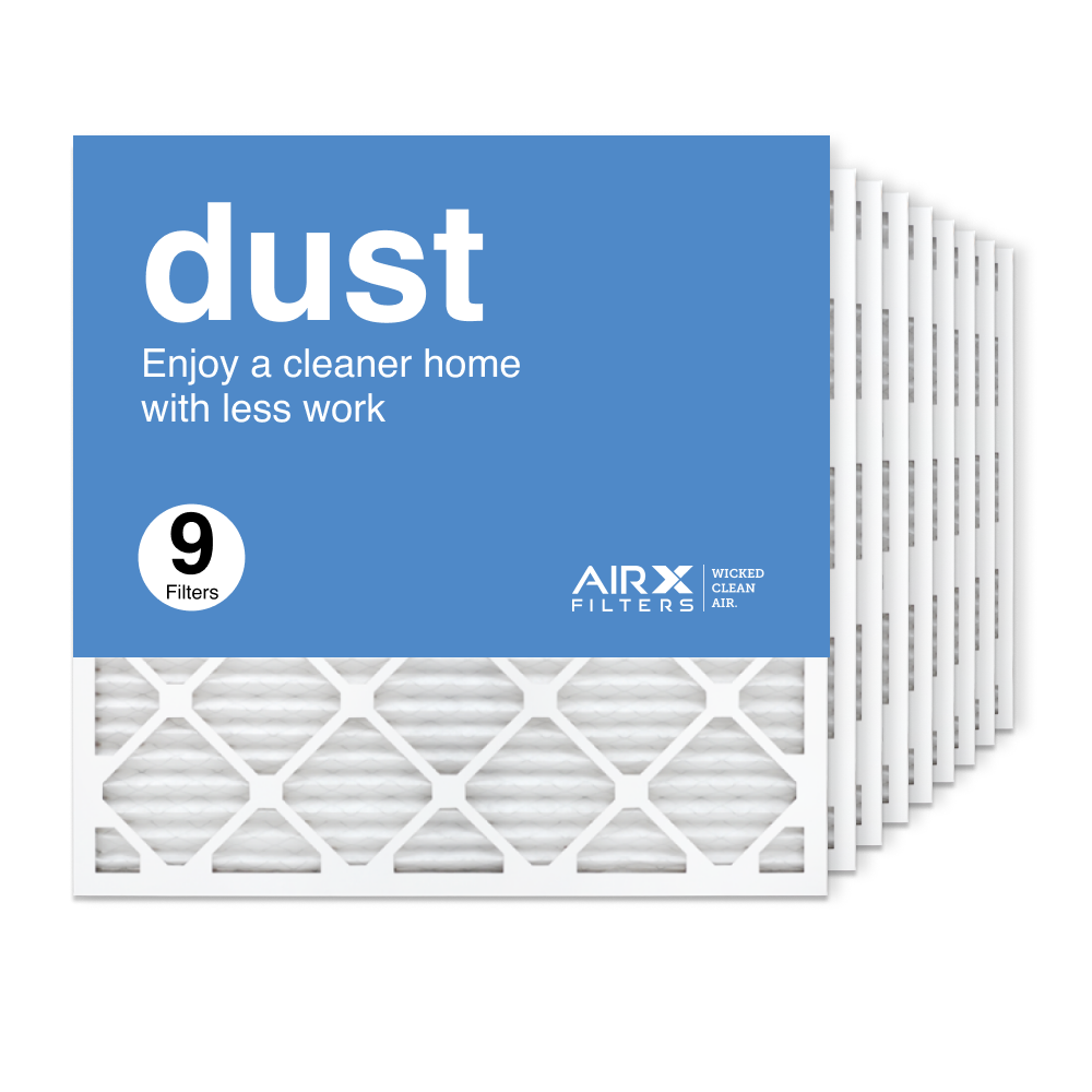 25x25x1 AIRx DUST Air Filter, 9-Pack