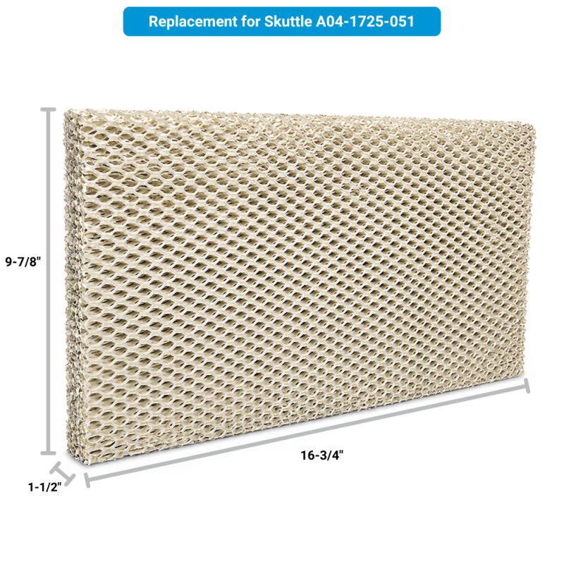 Replacement Water Pad for Skuttle Humidifiers - A04-1725-051, 2-Pack