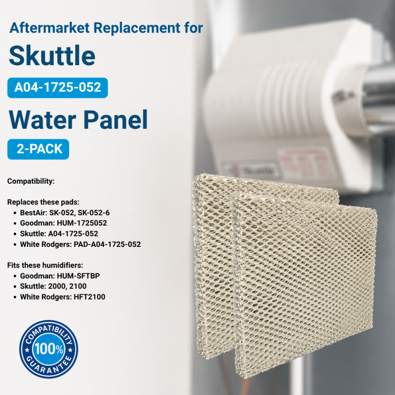 Replacement Water Pad for Skuttle Humidifiers - A04-1725-052, 2-Pack