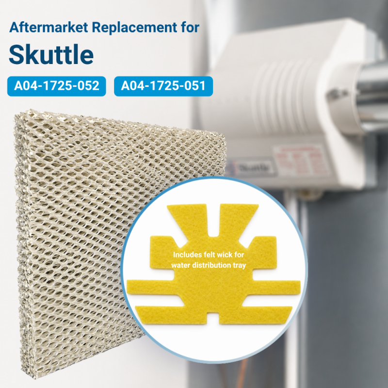 Replacement Water Pad for Skuttle Humidifiers - A04-1725-052, 2-Pack