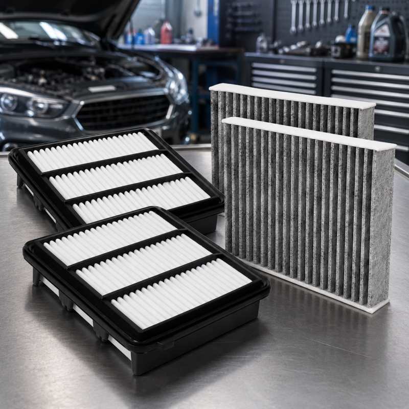 Replacement Cabin Air / Engine Air Filter Kit for Honda Accord, Civic, CR-V, 2-Pack