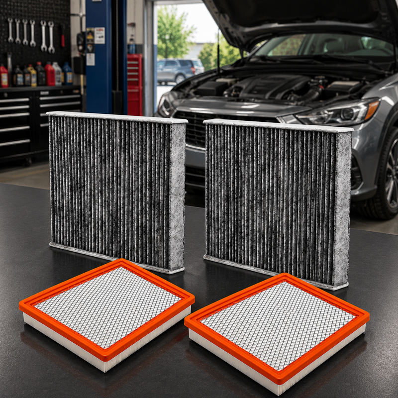 Replacement Cabin Air / Engine Air Filter Kit for Toyota Camry, Highlander, RAV4, 2-Pack