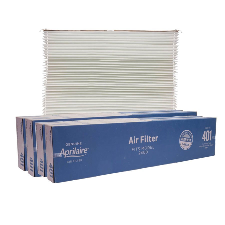Original Aprilaire #401 Filter For 2400 Air Cleaner, 4-Pack