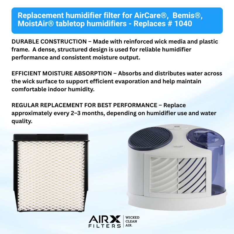 Replacement Humidifier Filter Wick for AIRCARE® 1040, 4-Pack