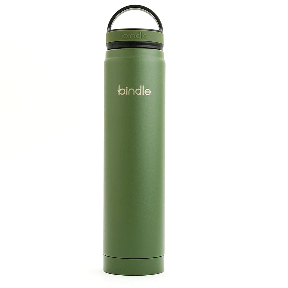 Bindle® Stainless Water Bottle with Built-In Storage, Coral