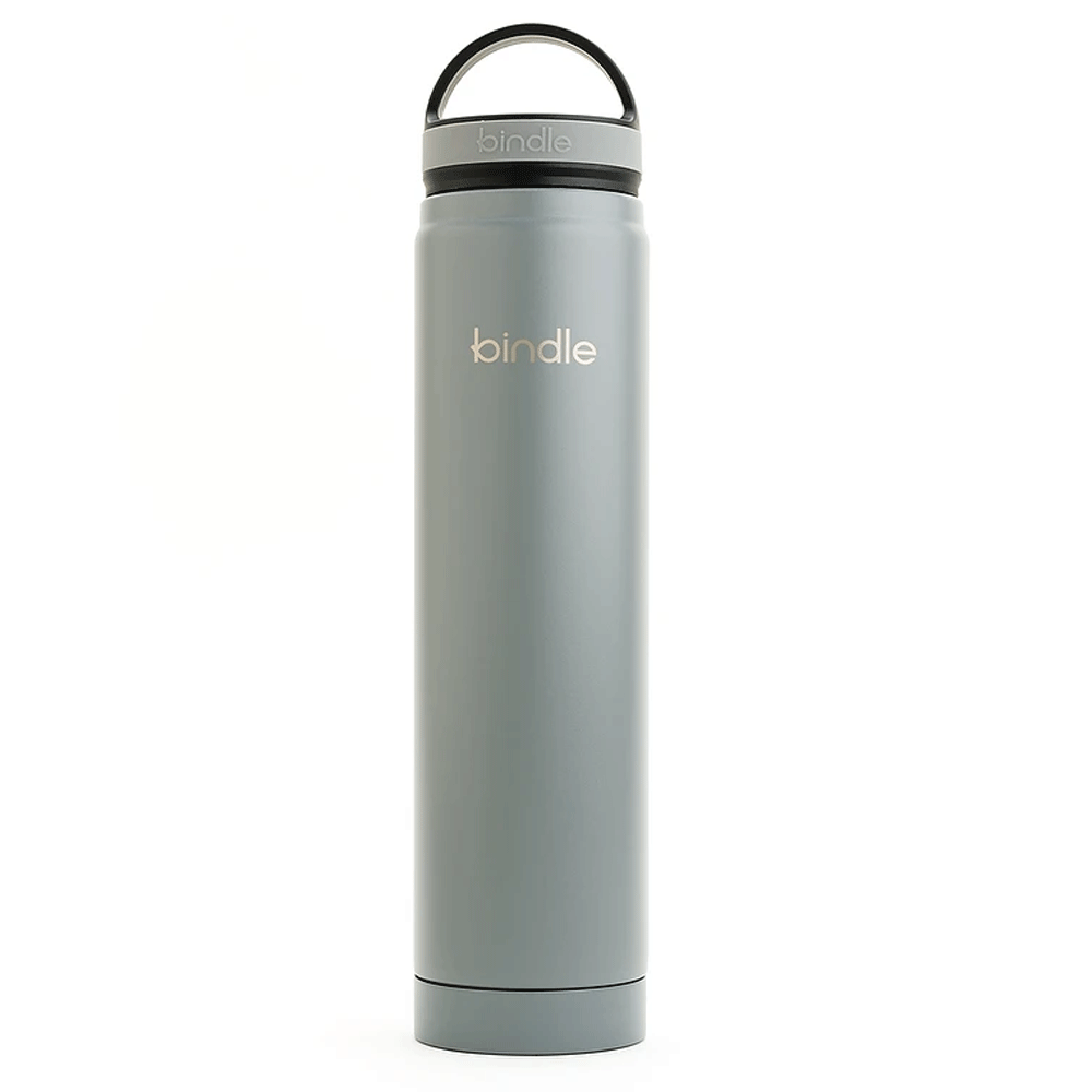 Bindle® Slim Stainless Water Bottle with Built-In Storage, Avocado