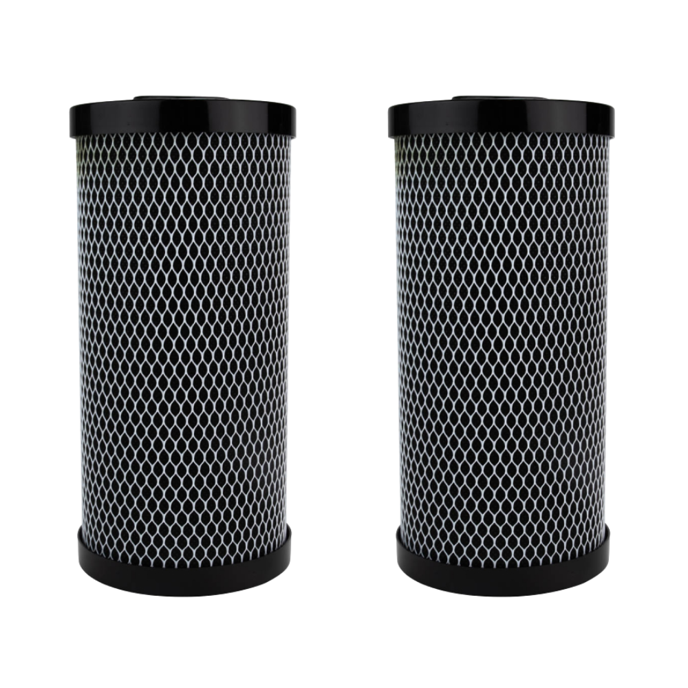 Hydronix 4.5" x 10" CIC Plus Carbon / Sediment Filter - 5 micron, 2-Pack
