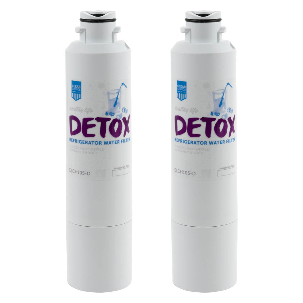 Detox ClearChoice Replacement for Samsung DA29-00020B Filter - Lead Reduction, 2-Pack