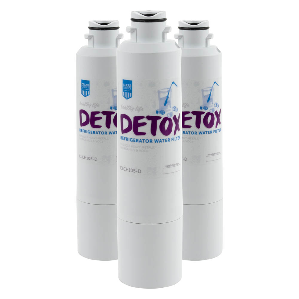 Detox ClearChoice Replacement for Samsung DA29-00020B Filter - Lead Reduction, 3-Pack