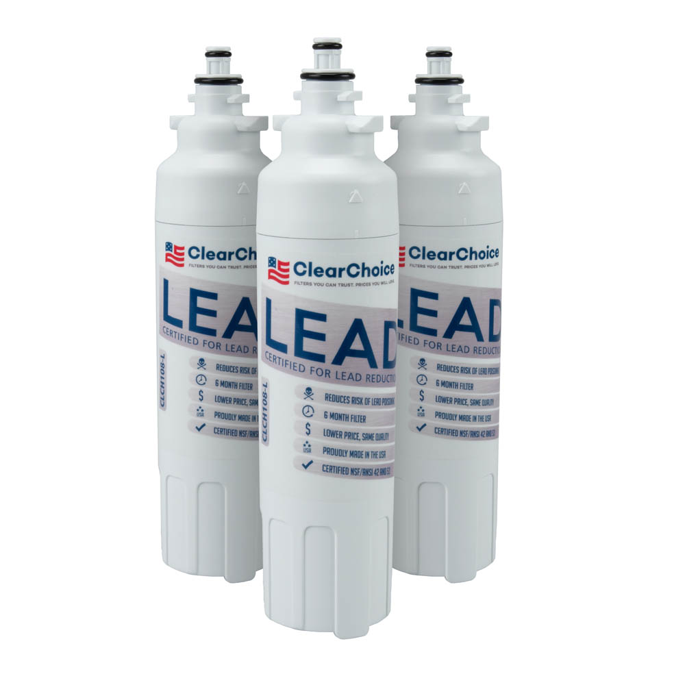 ClearChoice Replacement for LG LT800P Filter - Lead Reduction, 3-Pack