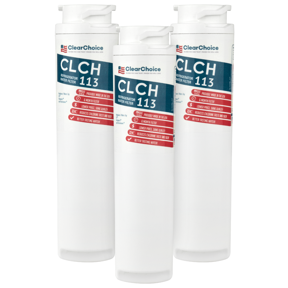 ClearChoice Replacement for GE MSWF Refrigerator Filter, 3-Pack