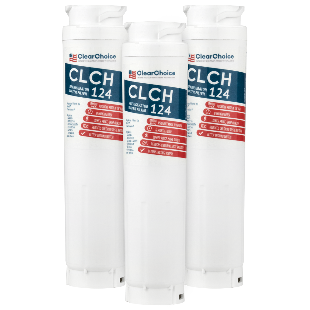 ClearChoice Replacement for Bosch 644845 Refrigerator Filter, 3-Pack