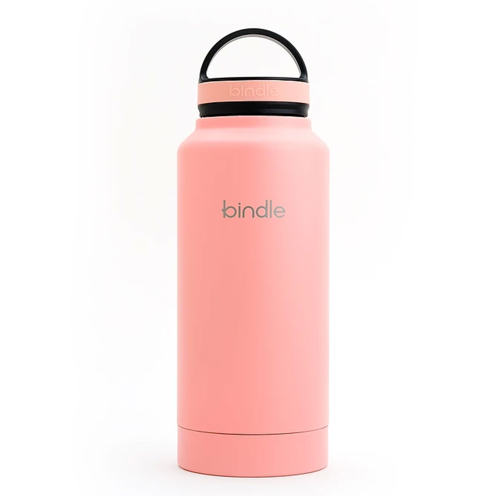 Bindle® Stainless Water Bottle with Built-In Storage, Coral