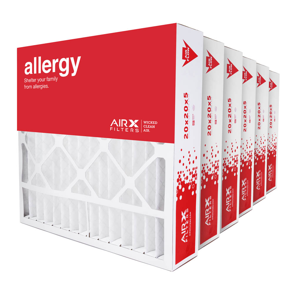 20x20x5 AIRx ALLERGY Honeywell FC100A1011 Replacement Air Filter - MERV 11, 6-Pack