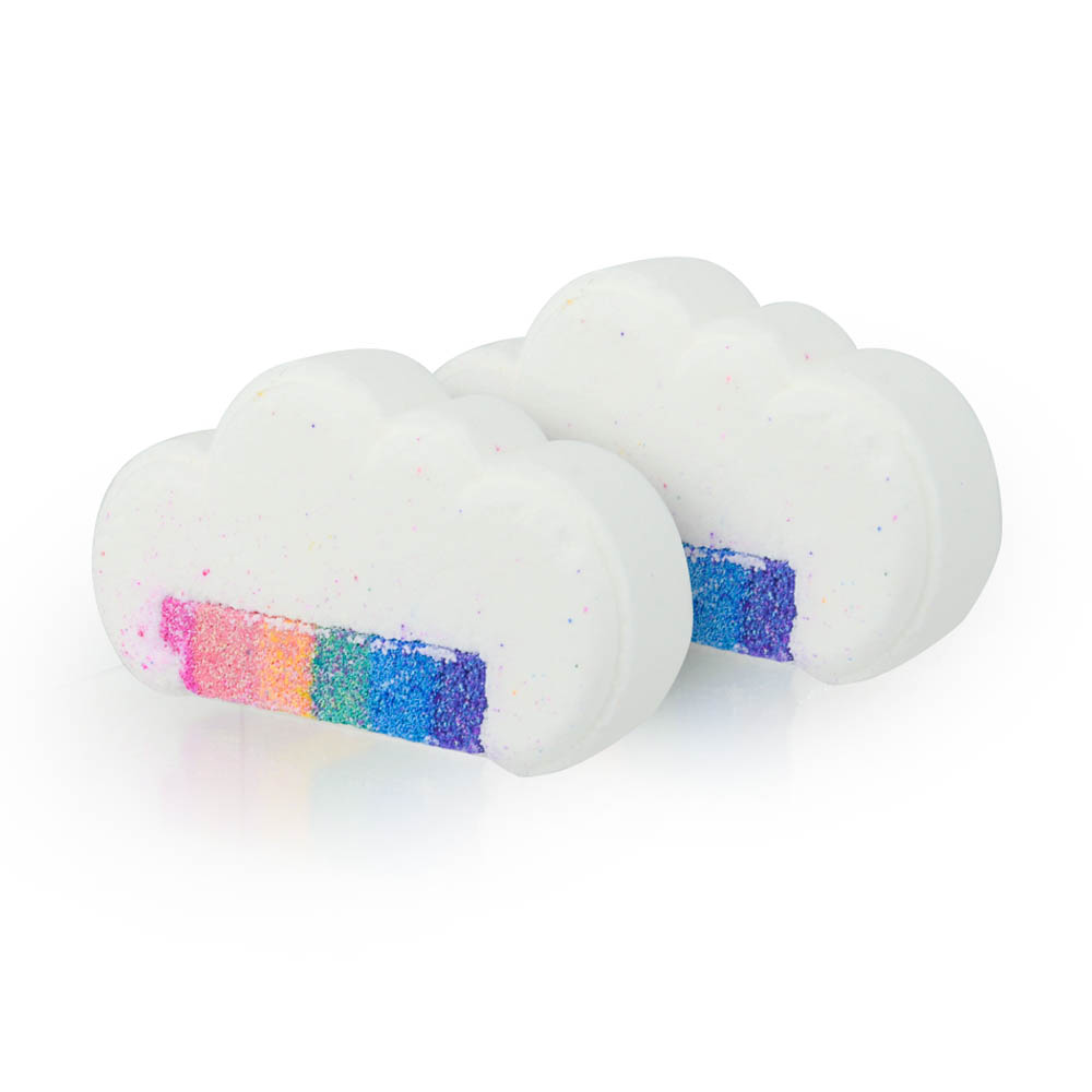 Rainbow Cloud Bath Bomb, 2-Pack