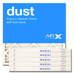 19x21x1 AIRx DUST Air Filter - MERV 8, 12-Pack