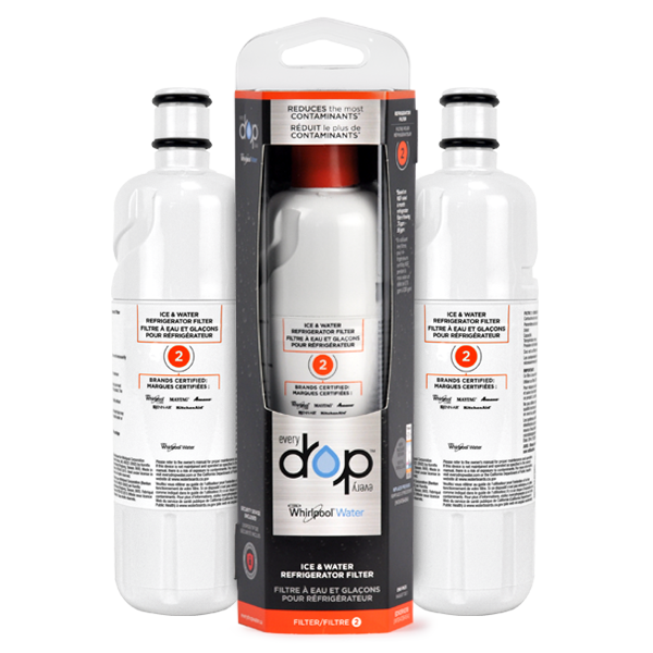 KitchenAid KRFF507HPS04 Genuine Refrigerator Water Filter (2 Pack)