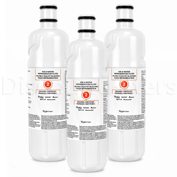 Whirlpool EDR2RXD1 Refrigerator Water Filter (Filter2), 3Pack