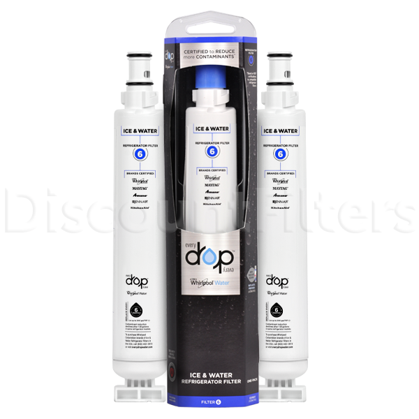 Whirlpool EDR6D1 Refrigerator Water Filter (4396701), 3-Pack