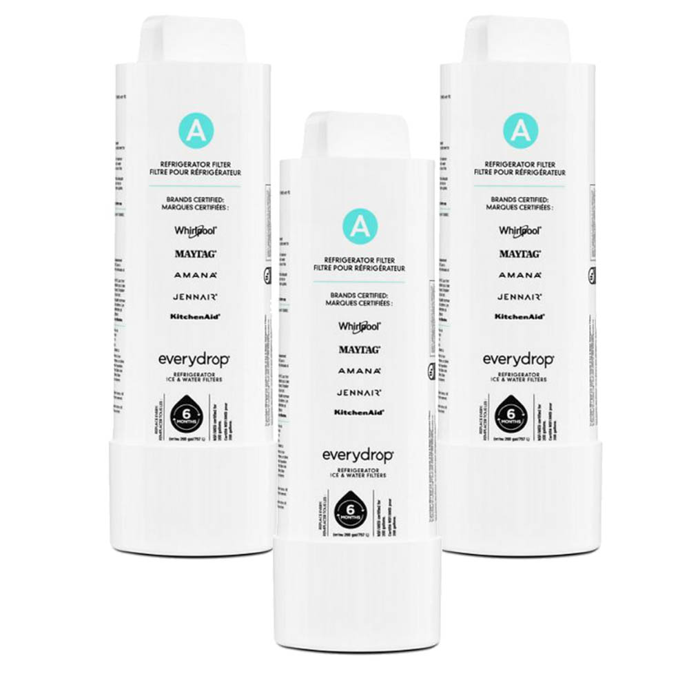Everydrop EDRARXD1 Refrigerator Water Filter, 3-Pack