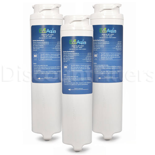 EcoAqua Replacement for GE MSWF Refrigerator Filter, 3-Pack