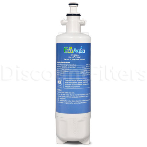 EcoAqua Replacement for LG LT700P Refrigerator Filter
