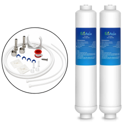 Universal Inline Water Filter with Accessory Kit, 2-Pack